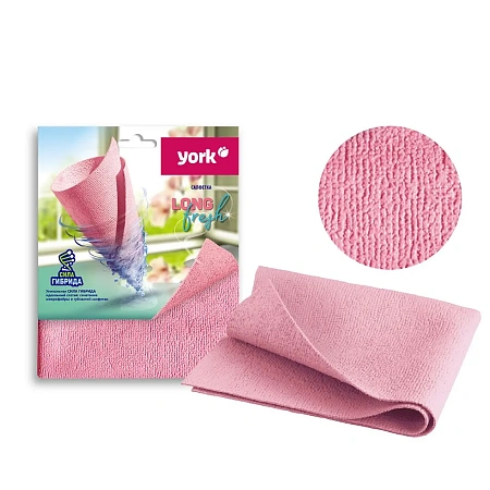 Фото №4 - ХозСалфетки: универсал 30х35 микрофибра YORK Лонг Фреш
