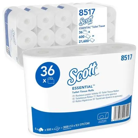 Kimberly-Clark: Бумага туалетная Скотт 2сл 72м белая /пач.=6 шт.