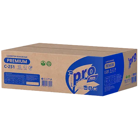 Фото №4 - Вик: Салфетки бумажные V 2сл 200л 16х21см с тиснением PROtissue