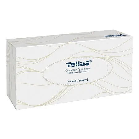 Фото №2 - ТОРК: Tellus Салфетки *F1 Премиум 2сл 100л 19х21см для лица ультрамягкие белые