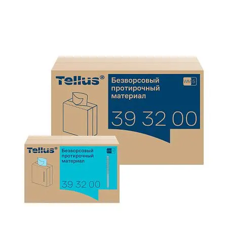 Фото №3 - ТОРК: Tellus Материал протирочный нетканый WM5 Премиум 100л 22,5х41см безворсовый бирюзовый