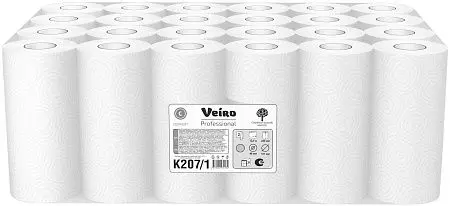 Фото №8 - VEIRO: Полотенца бумажные 2сл 12,5м/22 Comfort белые кухонные /пач.=2 шт.