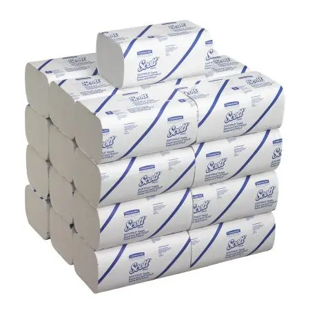 Kimberly-Clark: Полотенца бумажные Скотт Скоттфолд 1сл 175л 31,5х20,0см белые