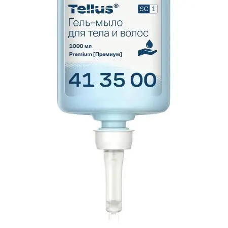 ТОРК: Tellus Мыло SC1 1л гель для тела и волос Премиум светло-голубое