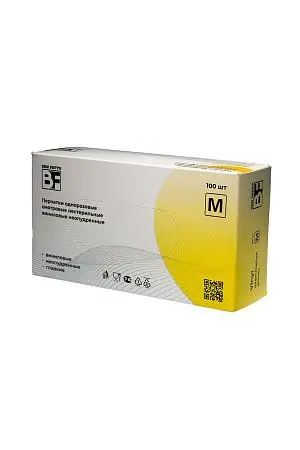 Фото №18 - Перчатки: виниловые М одноразовые неопудренные /пач.=100 шт.