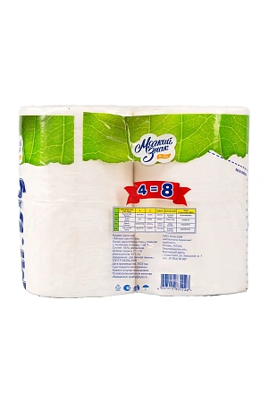 Фото №5 - Бумага туалетная: 2сл 40м целлюлоза цвет белый Мягкий Знак Мистер Биг /пач.=4 шт.