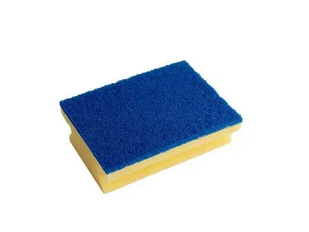 Фото №2 - Vileda: Губка 13х16,5см для ванной (син.абразив)