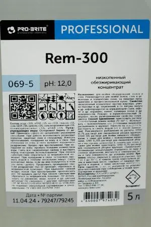 Pro-Brite: Рем-300 5л щелочной обезжиривающий от продуктов нефтепереработки