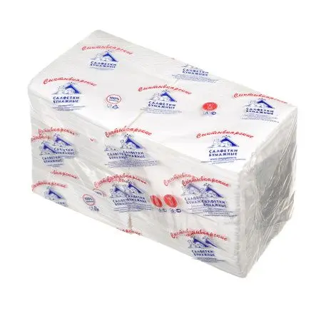 Фото №1 - Бумажные салфетки: столовые 2сл 250листов 24х24 Сыктывкар ROSHY белые