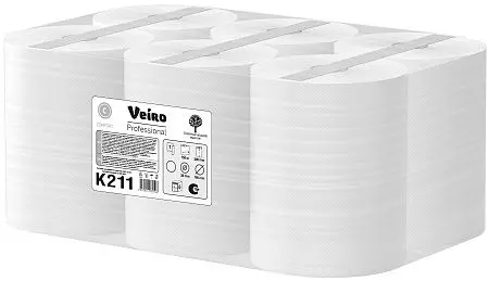 Фото №6 - VEIRO: Полотенца бумажные 1сл 150м/20 Comfort белые