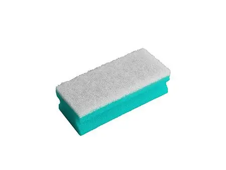 Фото №2 - Vileda: Губка 7х15см мягкая (бел.абразив) зеленый