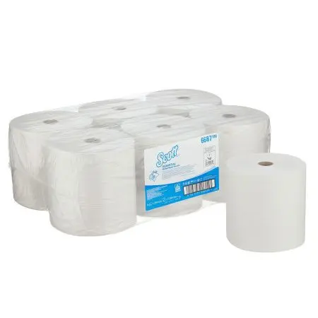Kimberly-Clark: Полотенца бумажные Скотт 1сл 354м/20 белые