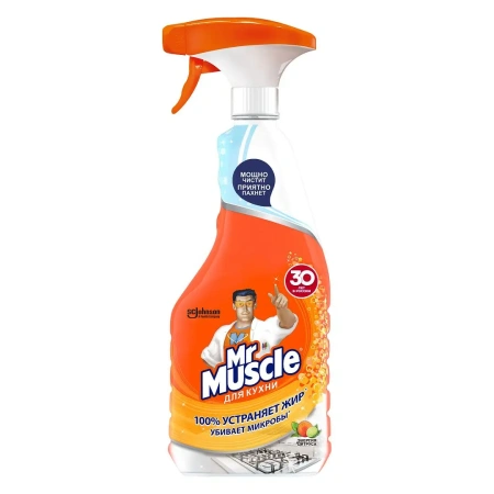 Фото №1 - Чистящее средство: МИСТЕР МУСКУЛ 500мл для кухни (триггер)
