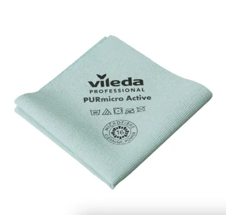 Vileda: Салфетка ПУРмикро Актив 38х35 зеленая