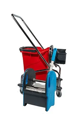 Фото №10 - Вик: Тележка 1х25л хром + отжим + дополнительная корзина