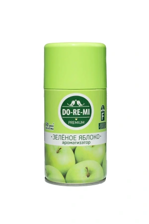 Фото №1 - Освежители воздуха: ДО-РЕ-МИ Премиум 250мл авт. (зап.блок) ЗЕЛЁНОЕ ЯБЛОКО