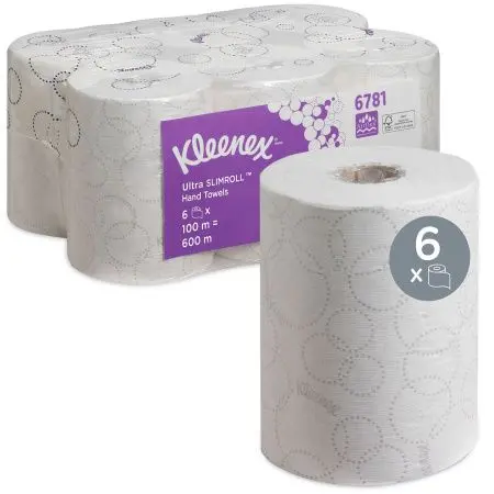 Kimberly-Clark: Полотенца бумажные Клинекс Ультра 2сл 100м/19,8 белые