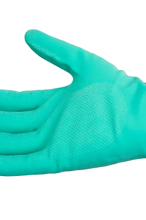 Фото №6 - Vileda: Перчатки многоцелевые L зеленые резиновые