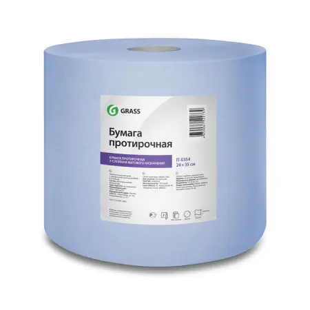 Grass: Салфетка 350м/24см 2сл 1000л бумажная протирочная
