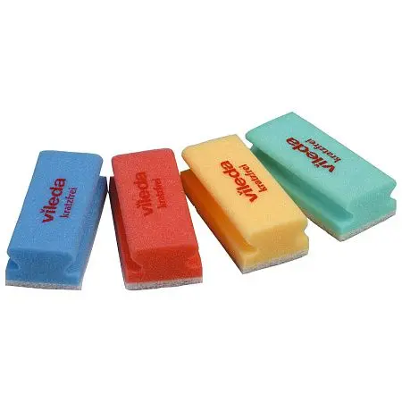 Фото №4 - Vileda: Губка 7х15см мягкая (бел.абразив) желтый