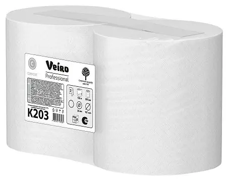 Фото №3 - VEIRO: Полотенца бумажные 2сл 150м/20 Comfort белые