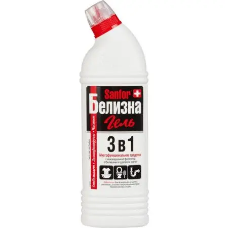 Фото №1 - Отбеливатели(пятновыводители): БЕЛИЗНА САНФОР 3в1 700г гель