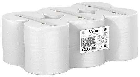 Фото №8 - VEIRO: Полотенца бумажные 2сл 150м/20 Comfort белые