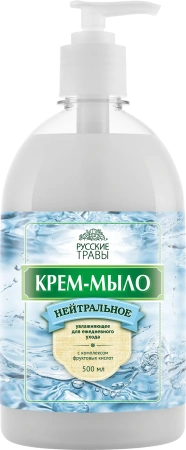 Мыло жидкое: АМС Русские травы 500мл крем-мыло Нейтральное дозатор