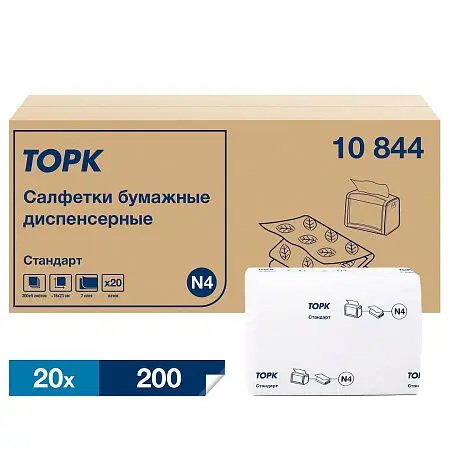 Фото №5 - ТОРК: Tellus Салфетки *N4 Стандарт 2сл 200л диспенсерные белые