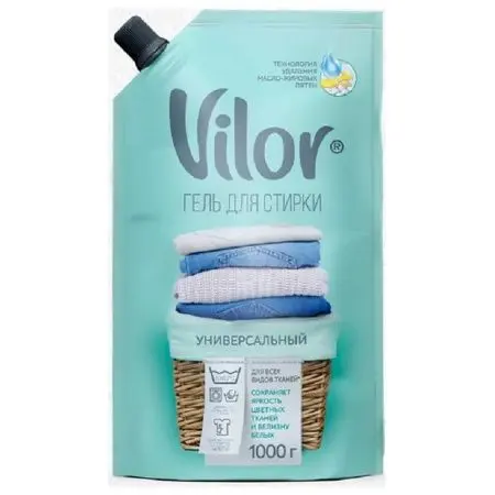 СМС: VILOR 1000г гель для стирки УНИВЕРСАЛ дой-пак