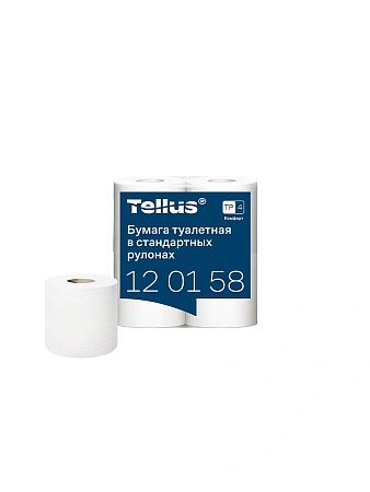 Фото №3 - ТОРК: Tellus Бумага туалетная T4 Комфорт 2сл 23м белая /пач.=4 шт.