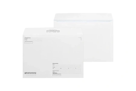 Фото №1 - Канцелярские товары: Конверт C4 229x324мм стрип "Куда-Кому"