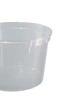 Фото №4 - Одноразовая продукция: Контейнер 500мл круглый прочный с ребром жесткости без крышки Перинт /пач.=400 шт.