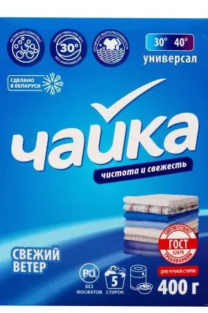 СМС: Чайка ручная стирка 400г Свежий ветер универсал