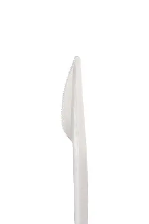 Фото №3 - Одноразовая продукция: Нож столовый 165мм белый /пач.=100 шт.