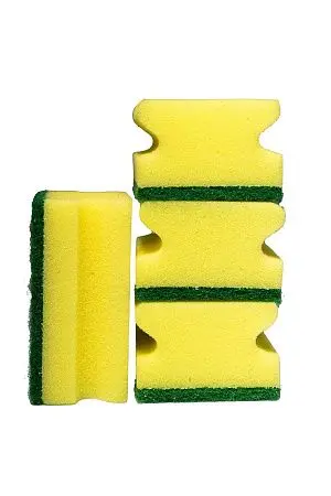 Фото №3 - Губки,скрабы: для посуды Скандик Тек 9.5х7х4.5 зеленый абразив /пач.=10 шт.