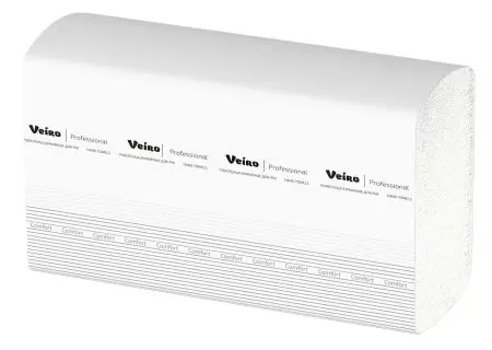 VEIRO: Полотенца бумажные Z 2сл 200л 22,5х21,3см Comfort белые