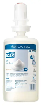 Tork: Мыло S4 пена 1л мягкое прозрачное