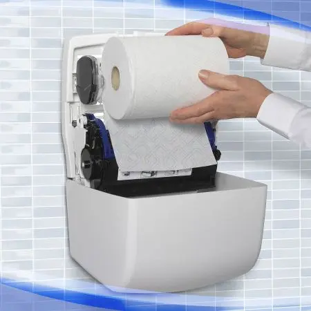 Kimberly-Clark: Диспенсер Аквариус Слимролл для полотенец в рулоне белый