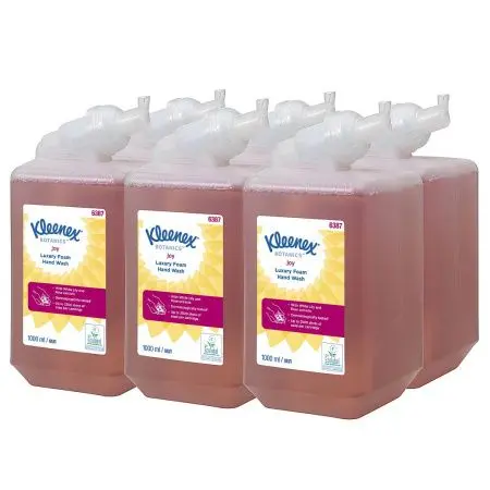 Kimberly-Clark: Мыло Клинекс 1л пенное Люкс Джой экстракт белая лилия роза