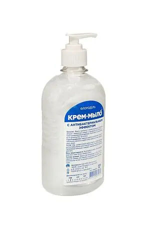 Фото №4 - Мыло жидкое: ФЛОРОДЕЛЬ крем-мыло 520мл антибактериальное с дозатором