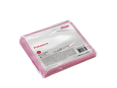 Фото №5 - Vileda: Салфетка ПВА Микро 35х38см красная