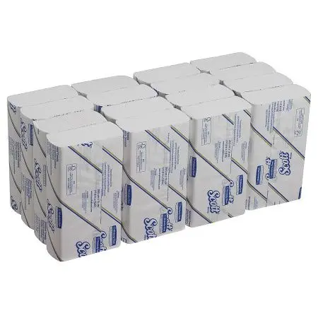 Kimberly-Clark: Полотенца бумажные Скотт Слимфолд 1сл 110л 29,5х19,0см белые