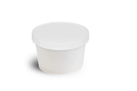 Фото №2 - Одноразовая продукция: Крышка к контейнеру OSQ ROUND BOWL300,400,500WHITE EDITION 100x18мм картон плоская бел. /пач.=30 шт.