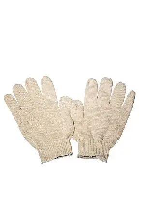 Фото №3 - Перчатки: х/б вязаные с ПВХ 4-х ниточные белые