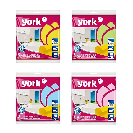 Фото №11 - ХозСалфетки: для мебели YORK 35х35 вискоза /пач.=3 шт.