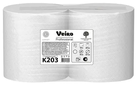 Фото №4 - VEIRO: Полотенца бумажные 2сл 150м/20 Comfort белые