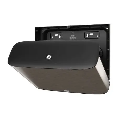 Фото №4 - Tork: Диспенсер T2 Aluminium для туалетной бумаги в мини-рулоне металл