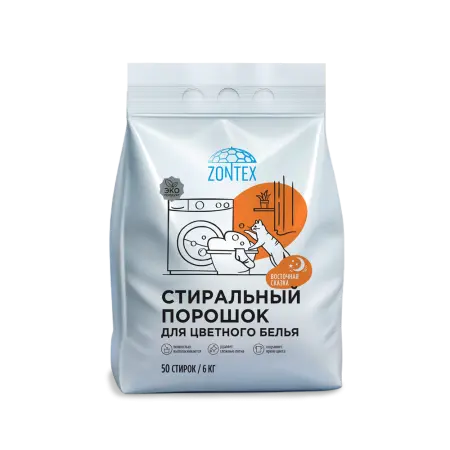 ZONTEX 6кг Стиральный порошок Восточная сказка для всех типов тканей
