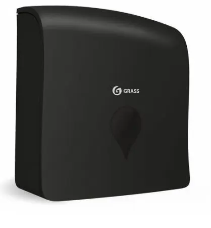 Фото №1 - Grass: Диспенсер для полотенец V-сложения на 2 пачки пластик черный